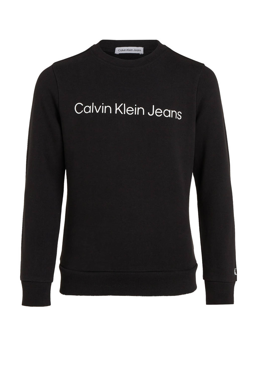Calvin Klein sweater met logo zwart