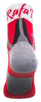 Paire de Chaussettes running Rafa'l Nairobie Blanc Rouge