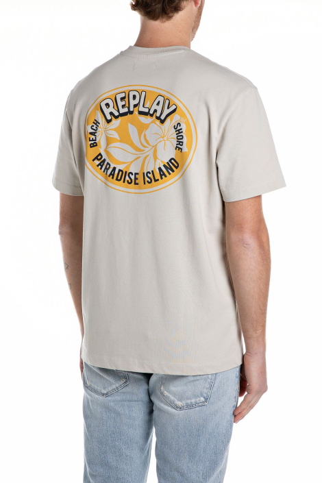 Replay beige heren t-shirt