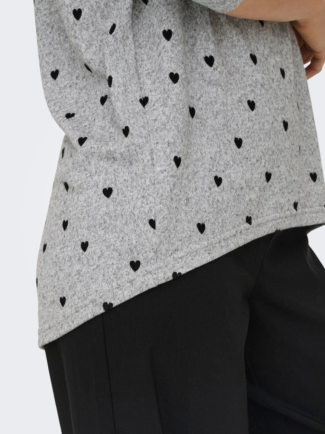 ONLELCOS Top Light Grey Melange