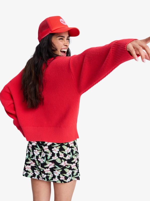 Cosmic Coast Gilet Rouge Femme