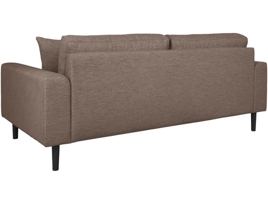 HOUSE NORDIC - Canapé tissu Lido 2,5 places marron (180x93x76)