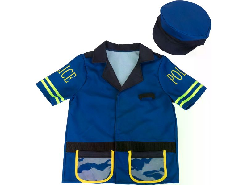 Klein-Toys Polizeikostüm mit Mütze Polizei-Spielset
