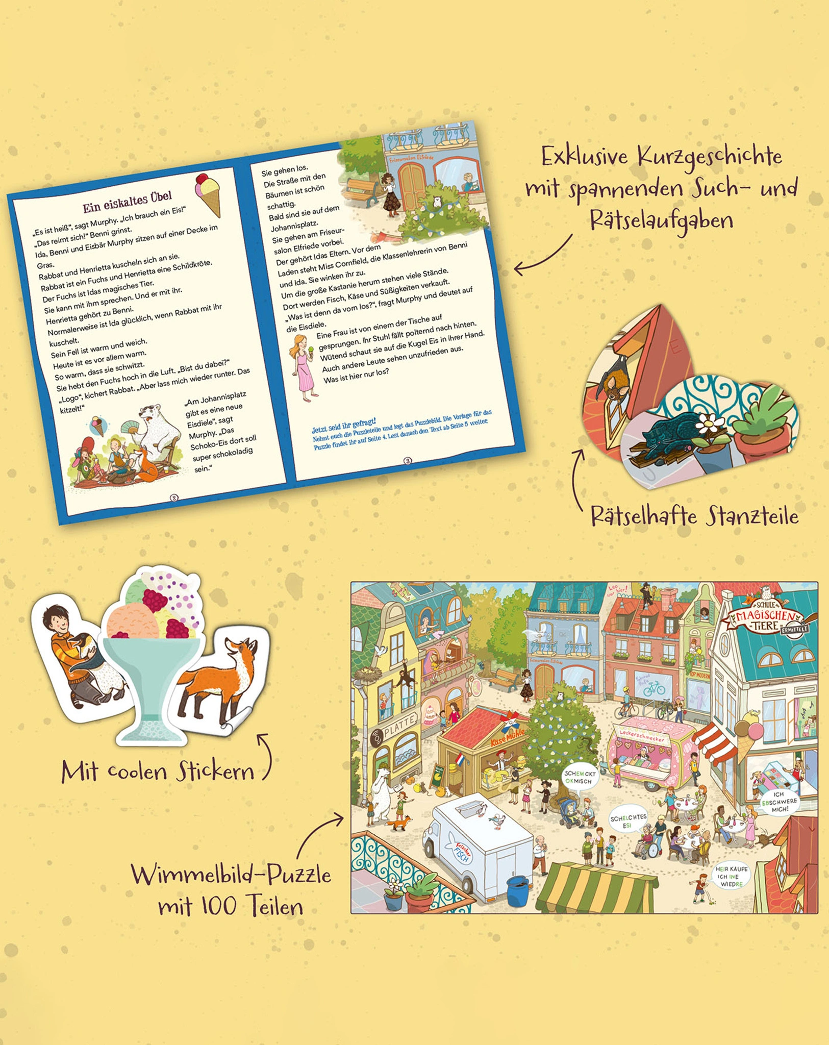 Puzzle STORYPUZZLE SCHULE DER MAGISCHEN TIERE ERMITTELT - EIN EISKALTES ÜBEL