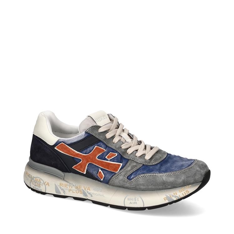 Premiata Mick blauw met combinatie [7215]