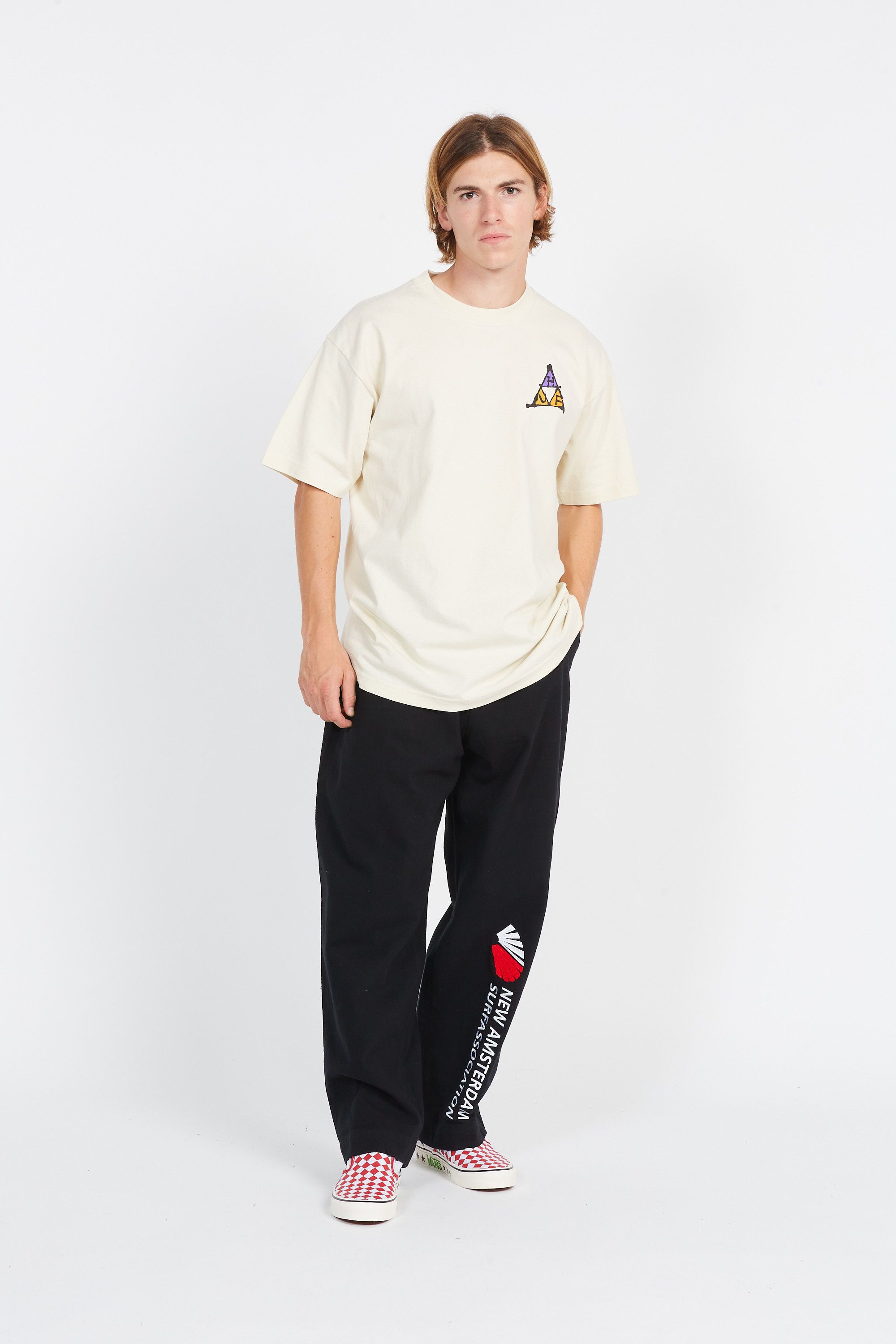 HUF T-shirt NO-FI TT SS BONE Beige
