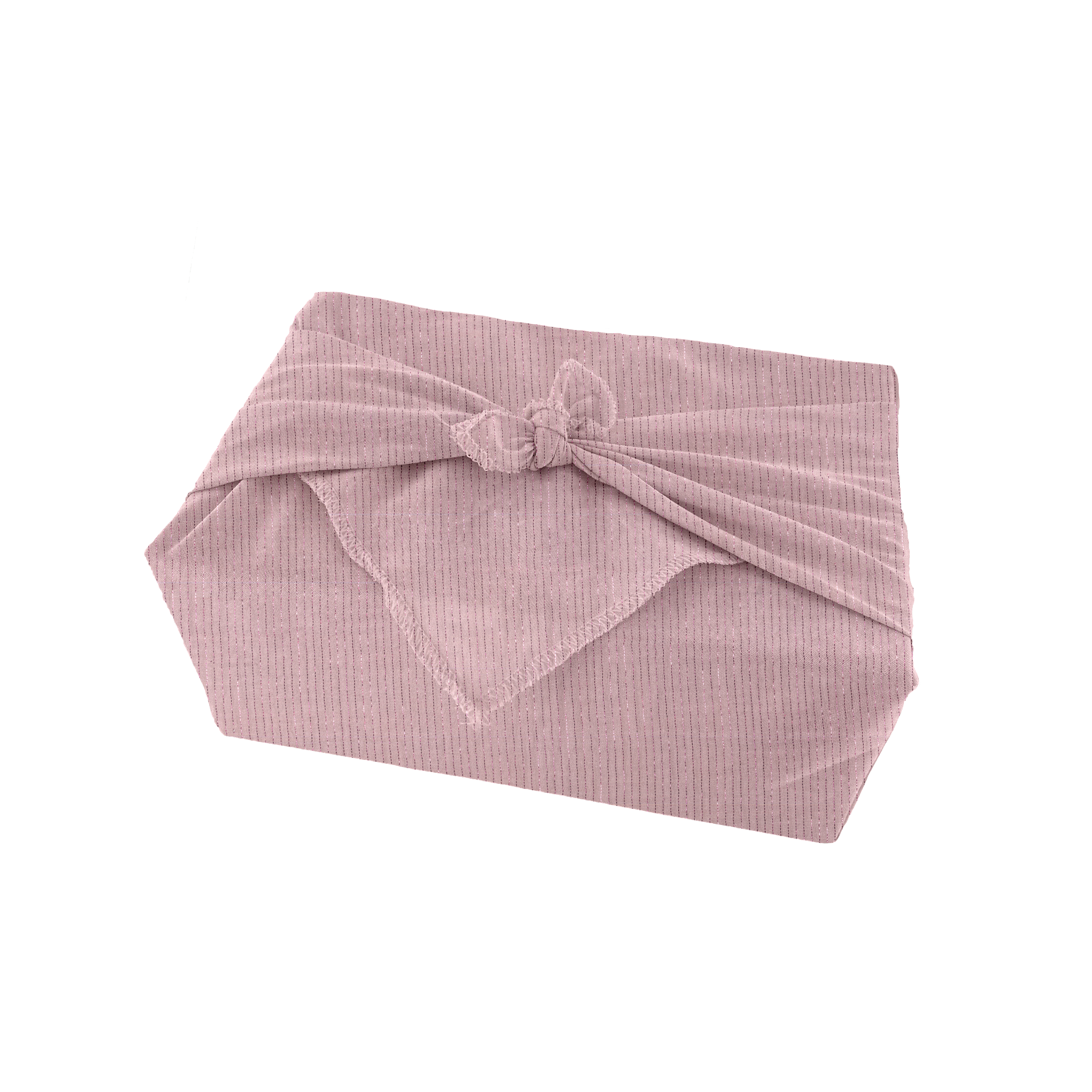 Furoshiki Moyen 48 X 48 Cm Gaze Lurex Rose