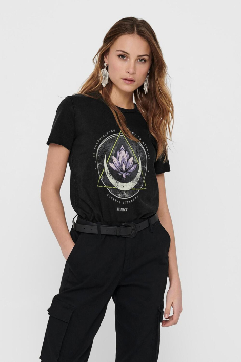 Only zwarte dames t-shirt