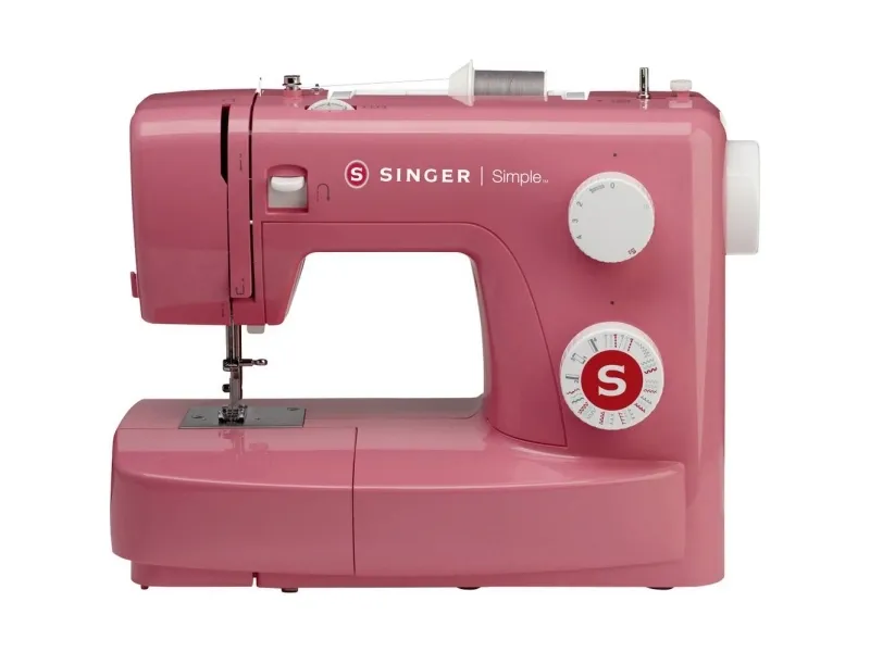 Singer 3223R - Symaskine - 23 søm - 1 fire-trins knaphul - rød