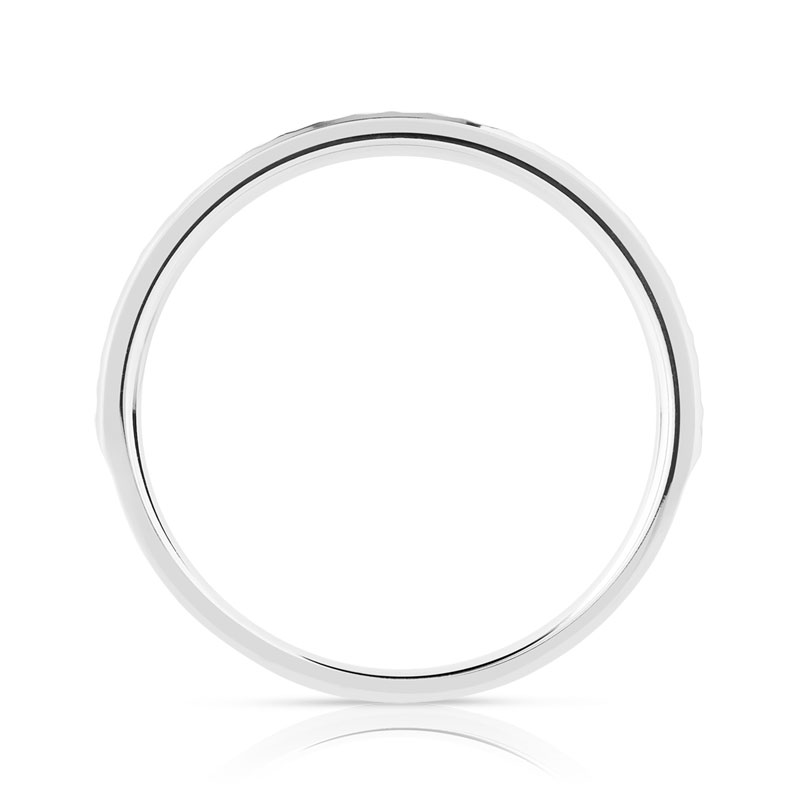 Alliance or 750 blanc diamants 2,4 mm