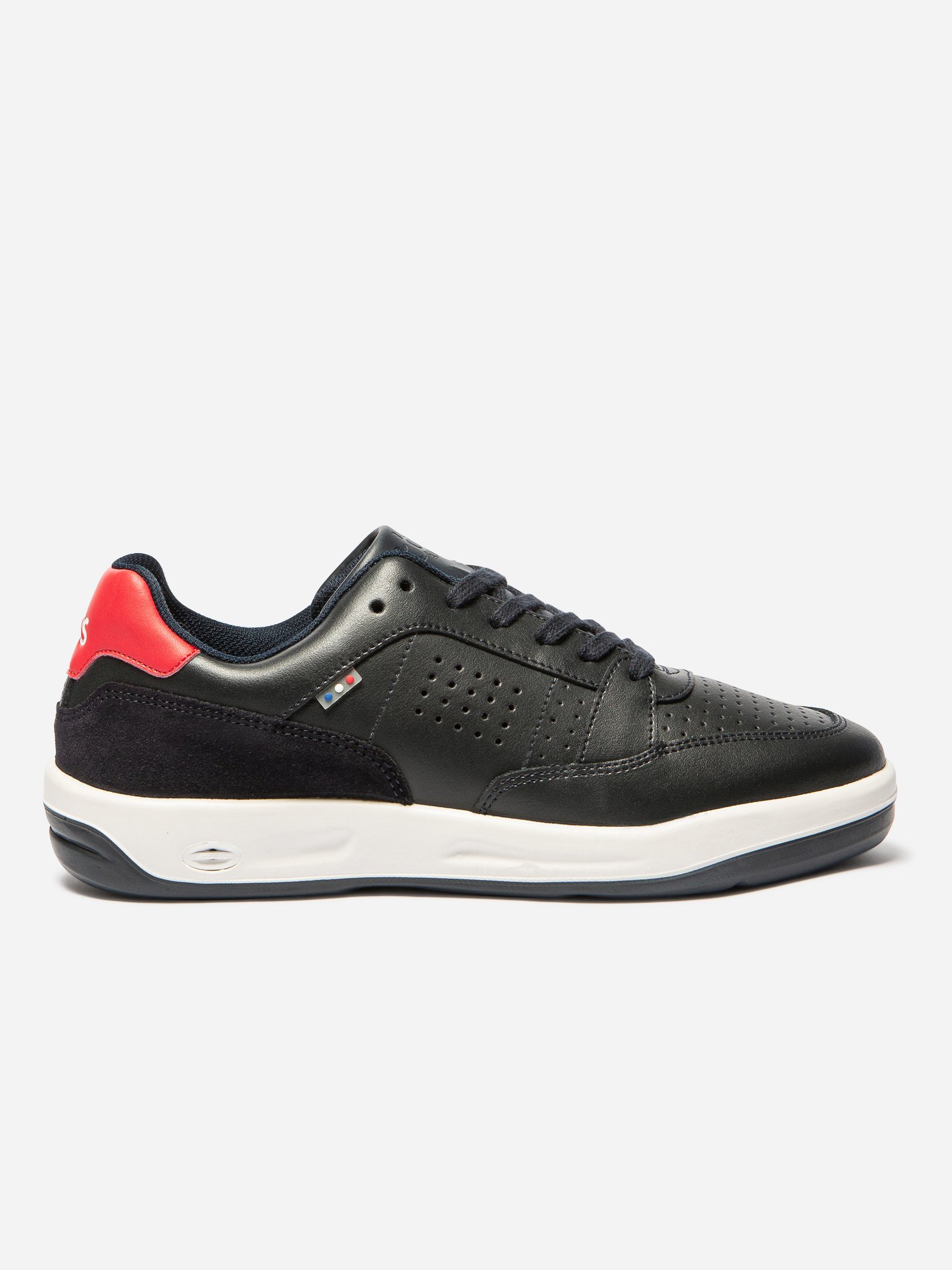Baskets Homme Fabriquées En France Dessus Cuir Marine