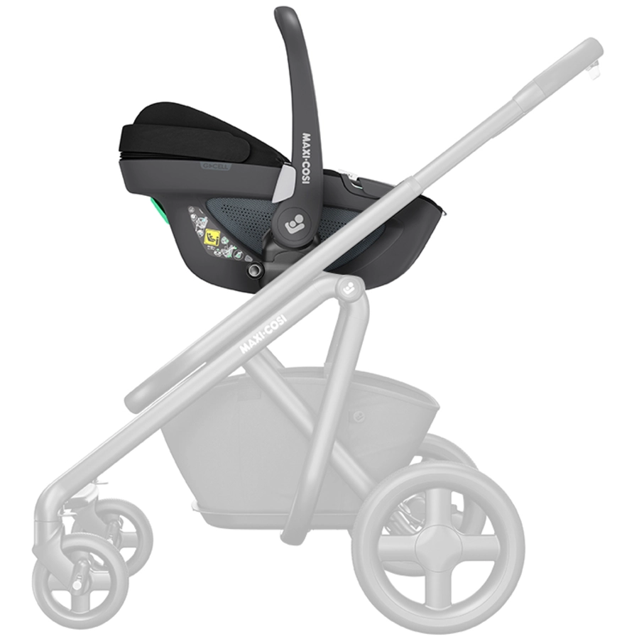MAXI COSI Set Babyschale Pebble 360 Essential Black plus Basisstation FamilyFix 360