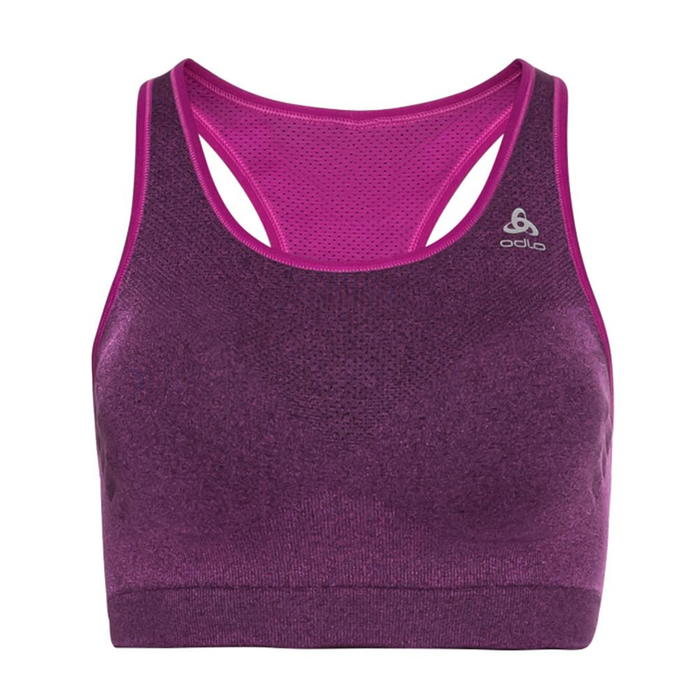 Odlo SEAMLESS MEDIUM CERAMICOOL - Brassière Femme festival fuchsia melange