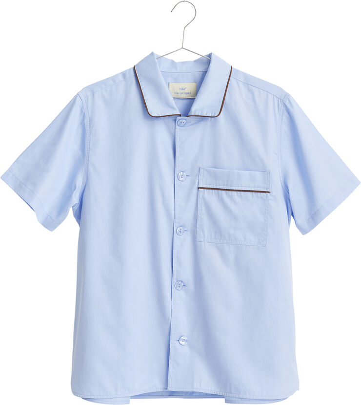 Hay Outline Pyjama S/S Shirt-M/L-Soft b Blå