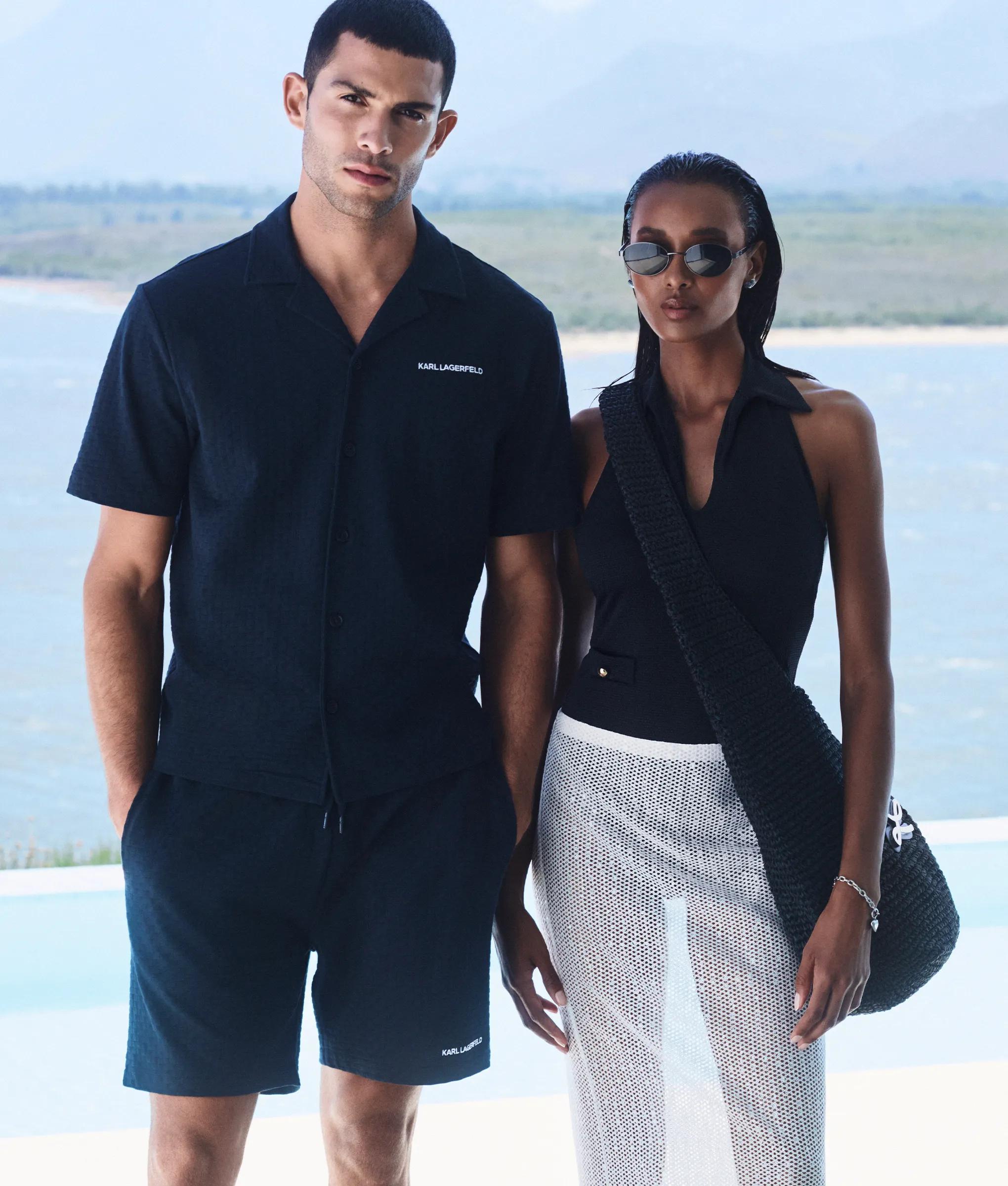 Geruite strandshirt