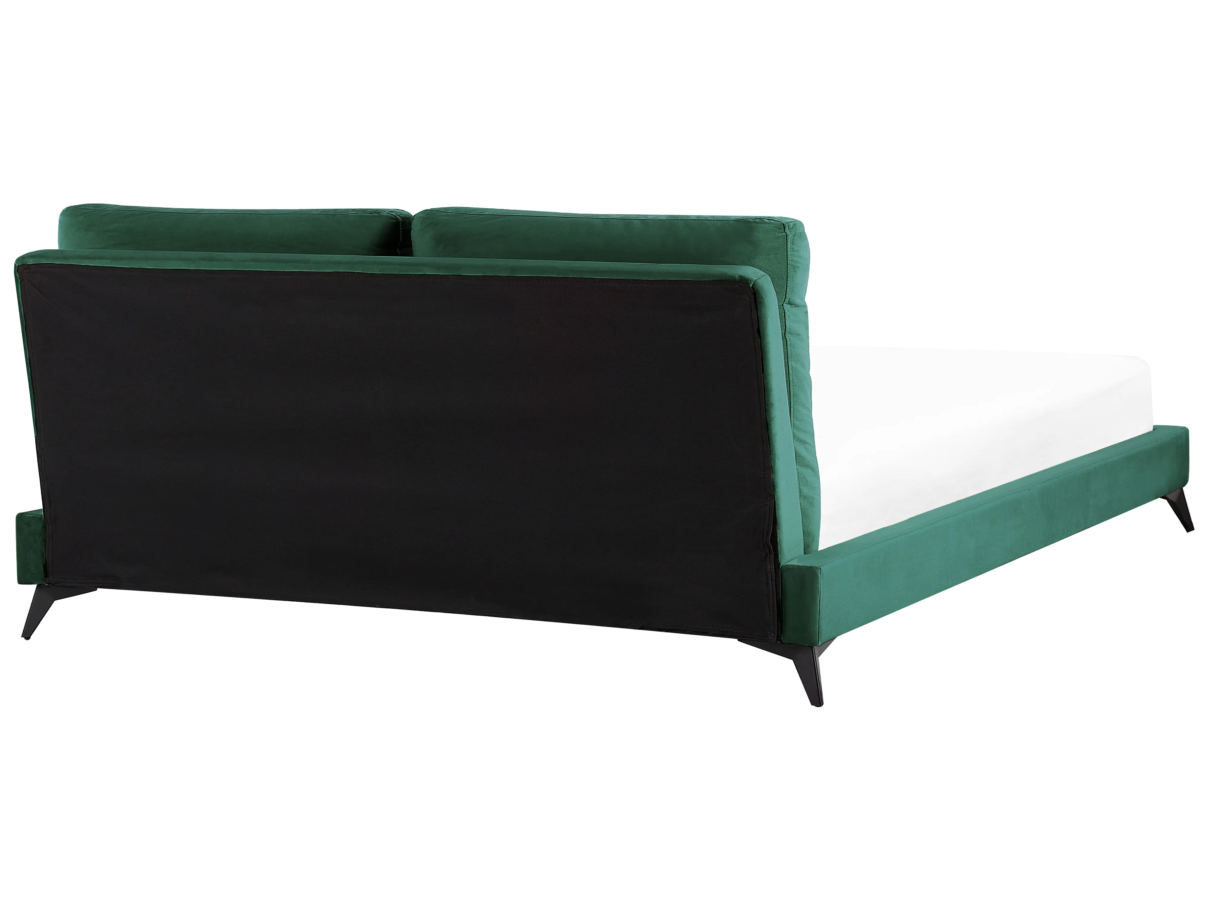 Bed Fluweel MELLE 180 x 200 cm Smaragdgroen