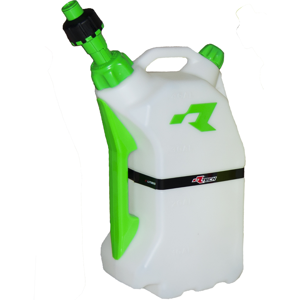 RTECHMX - Bidon d'essence 15L avec système de remplissage rapide Vert