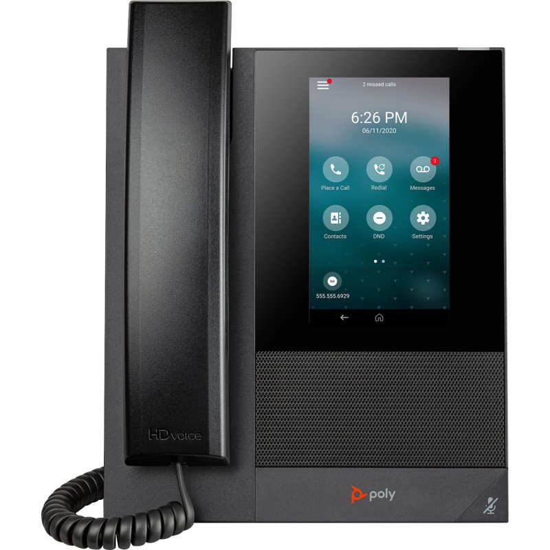 HP Poly Téléphone multimédia professionnel Poly CCX 400 avec Open SIP et compatible PoE
