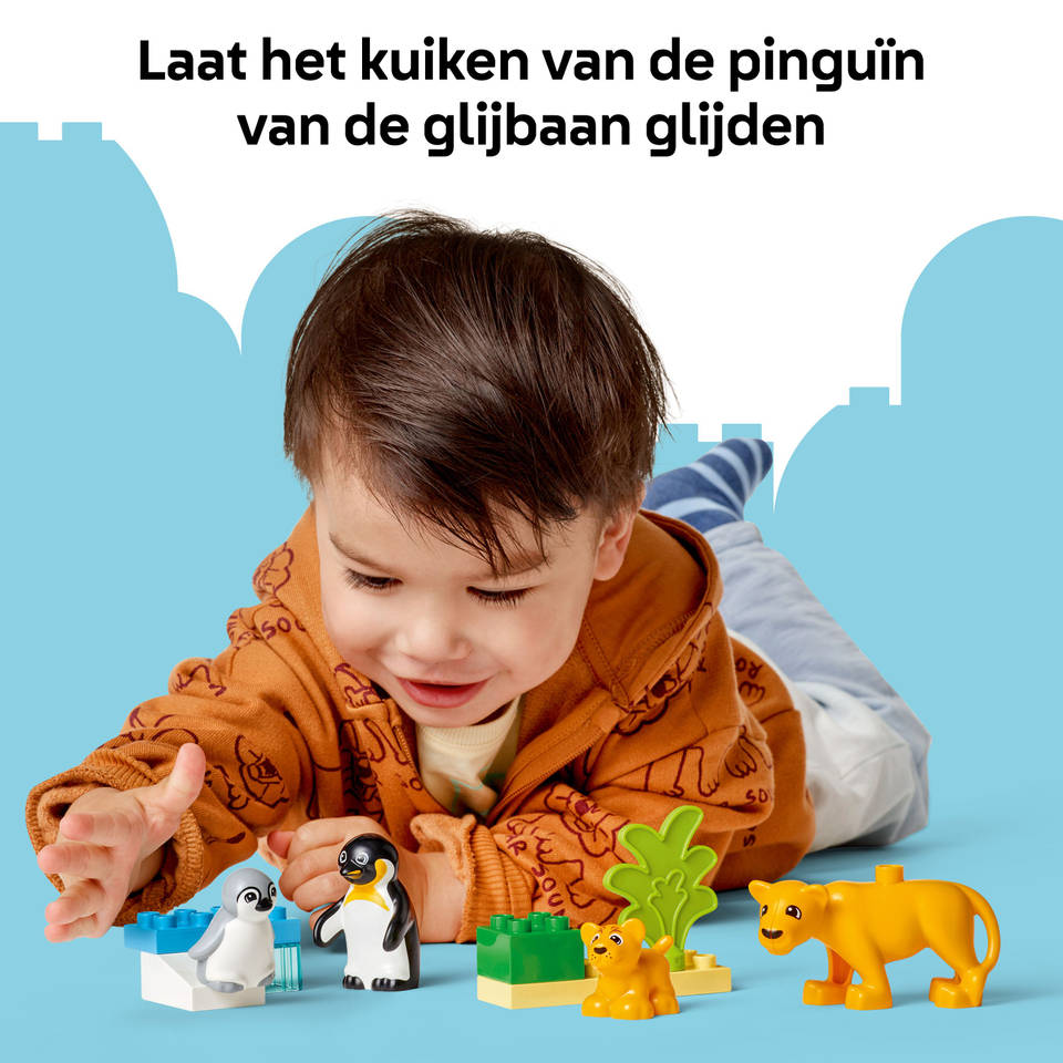 LEGO DUPLO families van wilde dieren: pinguïns en leeuwen 10442