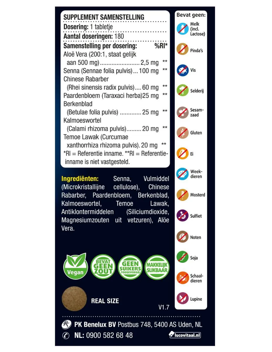 Stoelgang Tabletten MAXI PACK 180 tabletten
