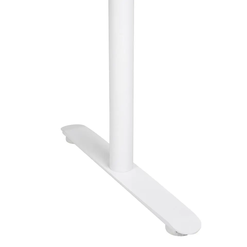 DESTINAS - Sta-bureau - Wit/Lichtbruin - 160 x 72 cm - Vezelplaat