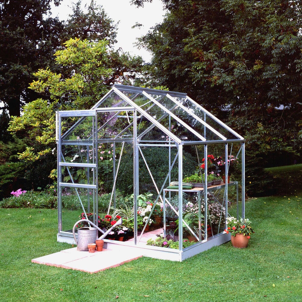 Halls Popular 66 - Tuinkas - Zilver - 195x193x196 cm - Tuindersglas