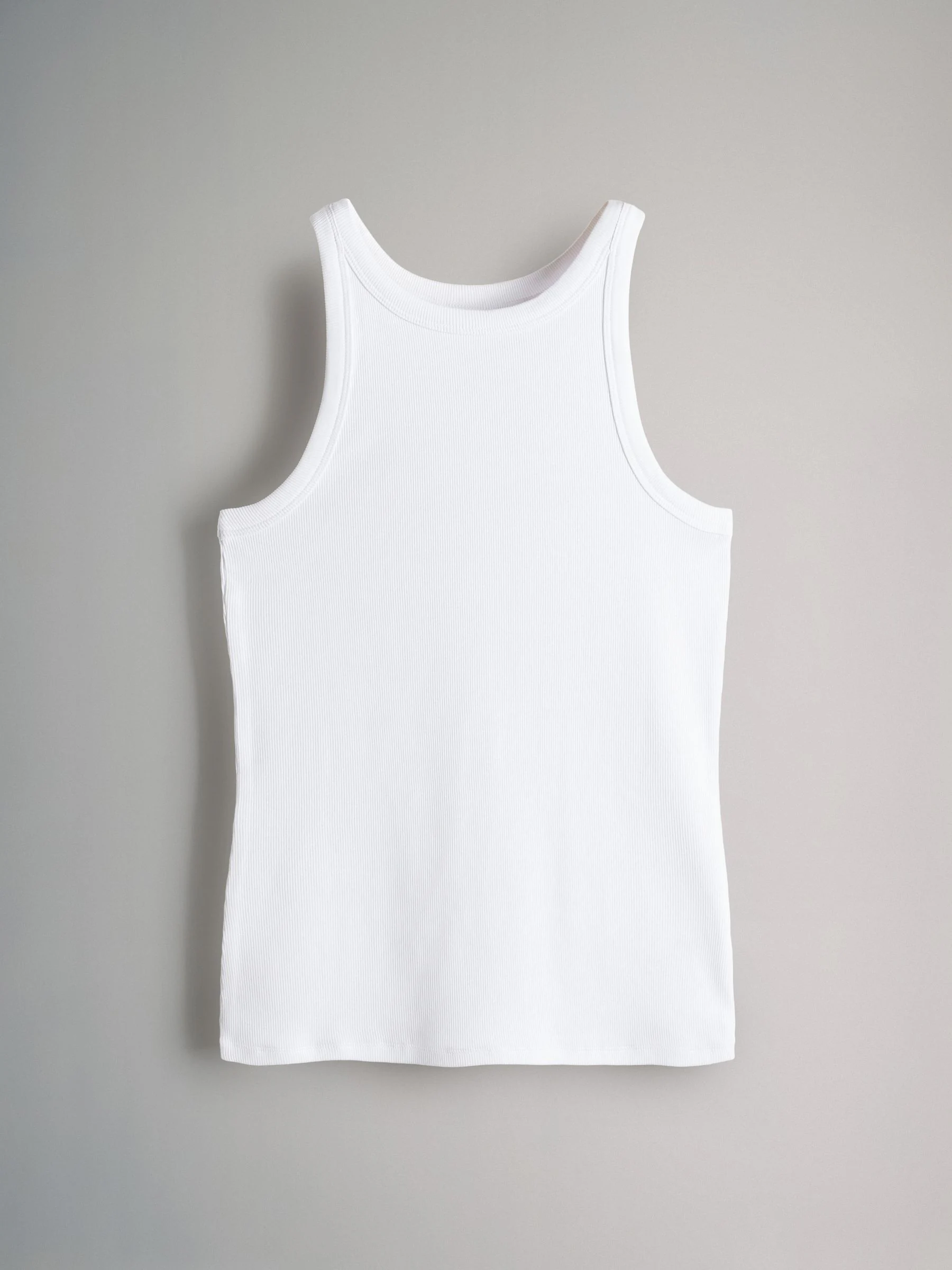 Zwart/wit/gemêleerd grijs/dierenprint - The Set verpakking van 4 geribbelde racerback hemden
