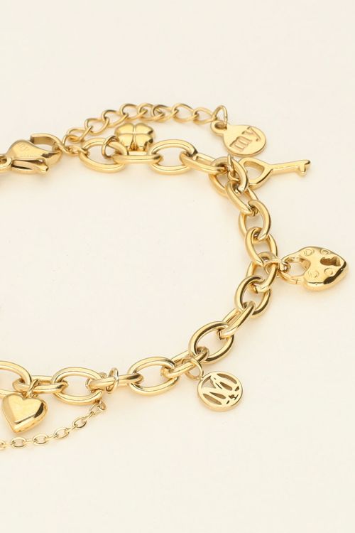 Mini love life armband met bedeltjes