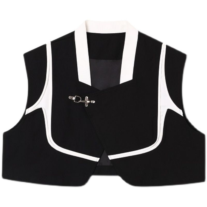 Bjorn - Tweekleurig cropped vest