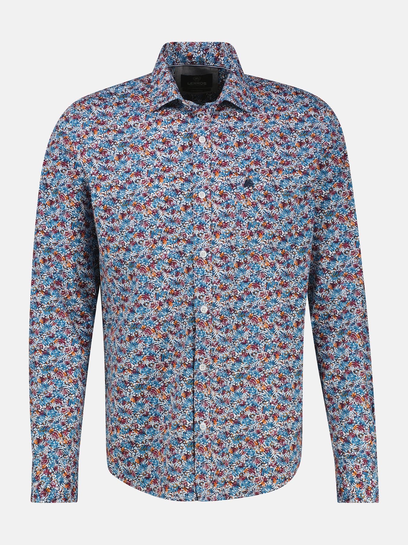 Poplin-Herrenhemd, modisch gestyled