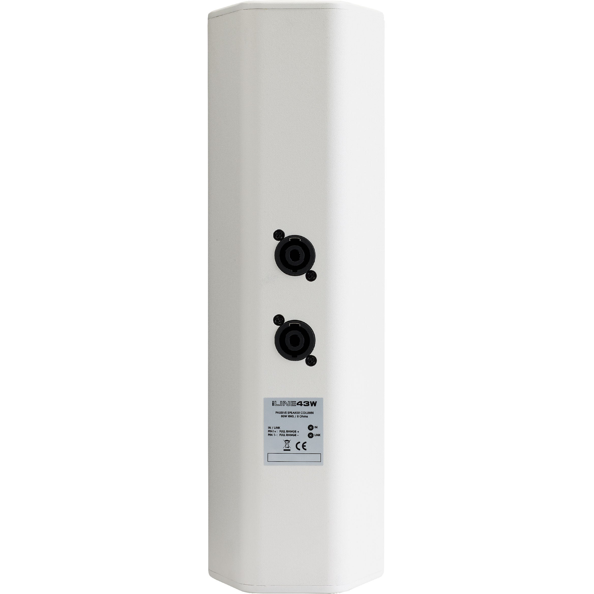 Audiophony iLINE43w kolomspeaker wit