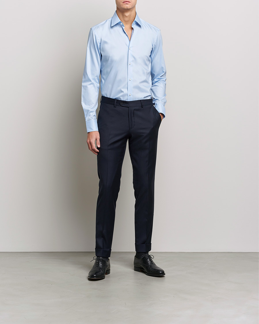 Hank Slim Fit Shirt Light Blue