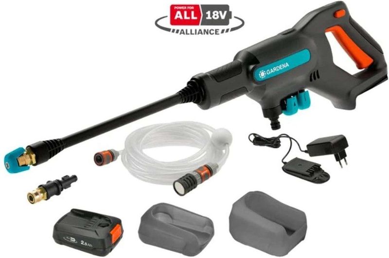 GARDENA AquaClean 24/18 V P4A Hogedrukreiniger - Incl. Accu en Lader