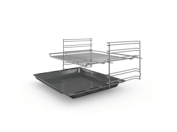 Bosch Serie | 2 HBF133BR0 - Ovn - til indbygning - niche - bredde: 56 cm - dybde: 55 cm - højde: 57.5 cm - med selv-rengøring - Klasse A - rustfrit stål