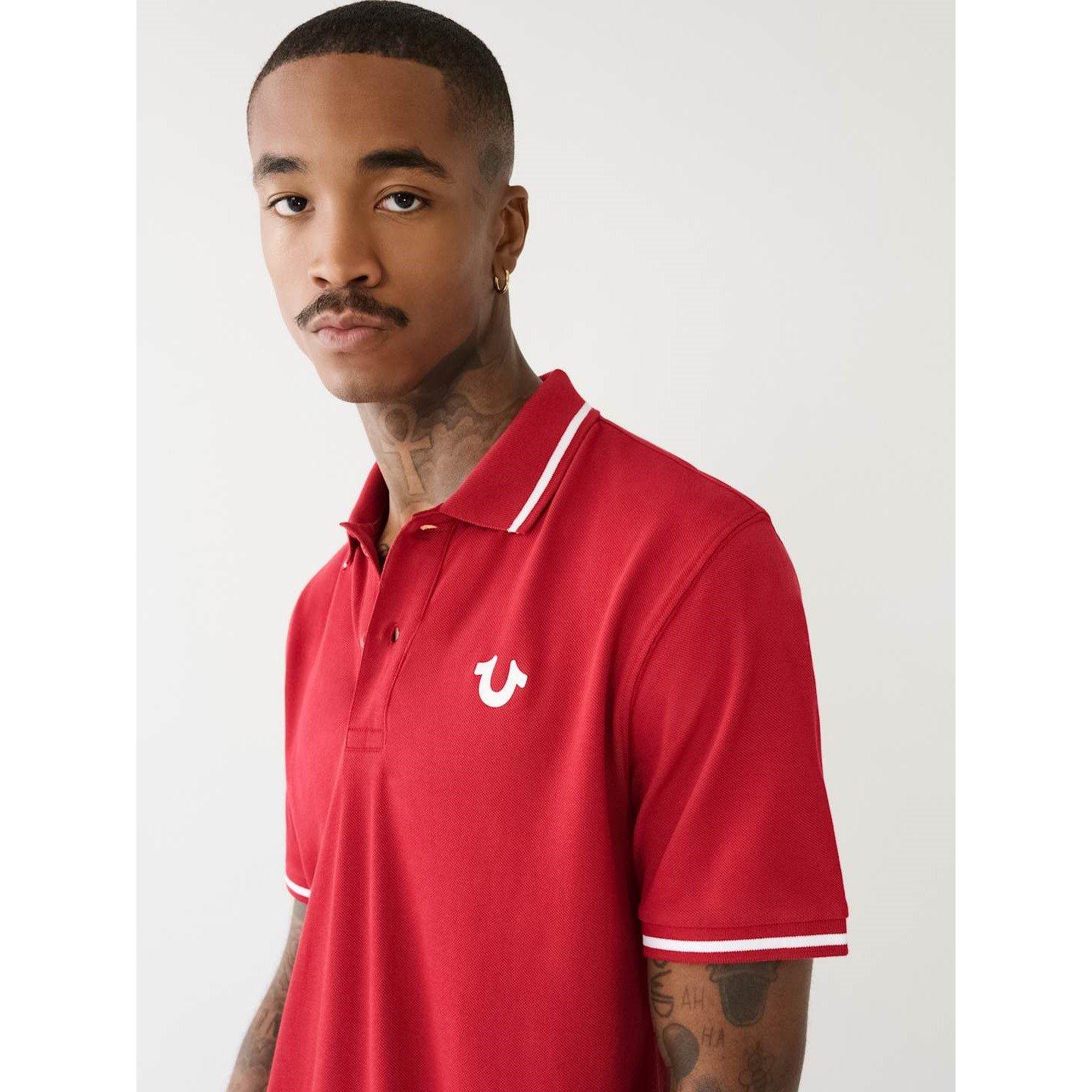 True Religion TR Crafted with Pride Polo Shirt Mens
