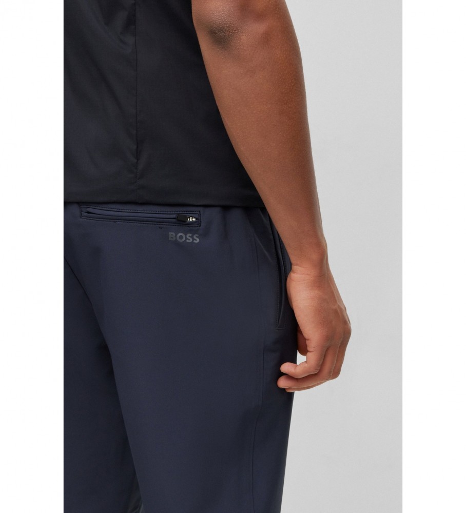Calças chino BOSS Flex, azul-marinho