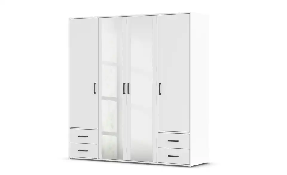 Drehtürenschrank ohne Absetzung 187 cm 4 Stück