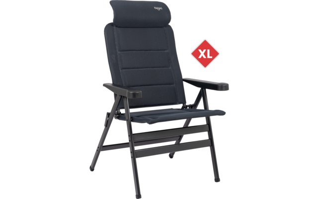 Crespo AP/238-ADC Campingstuhl extra breit mit 7-fach verstellbarer Rückenlehne / verstellbarer Kopfstütze / bis 200 kg