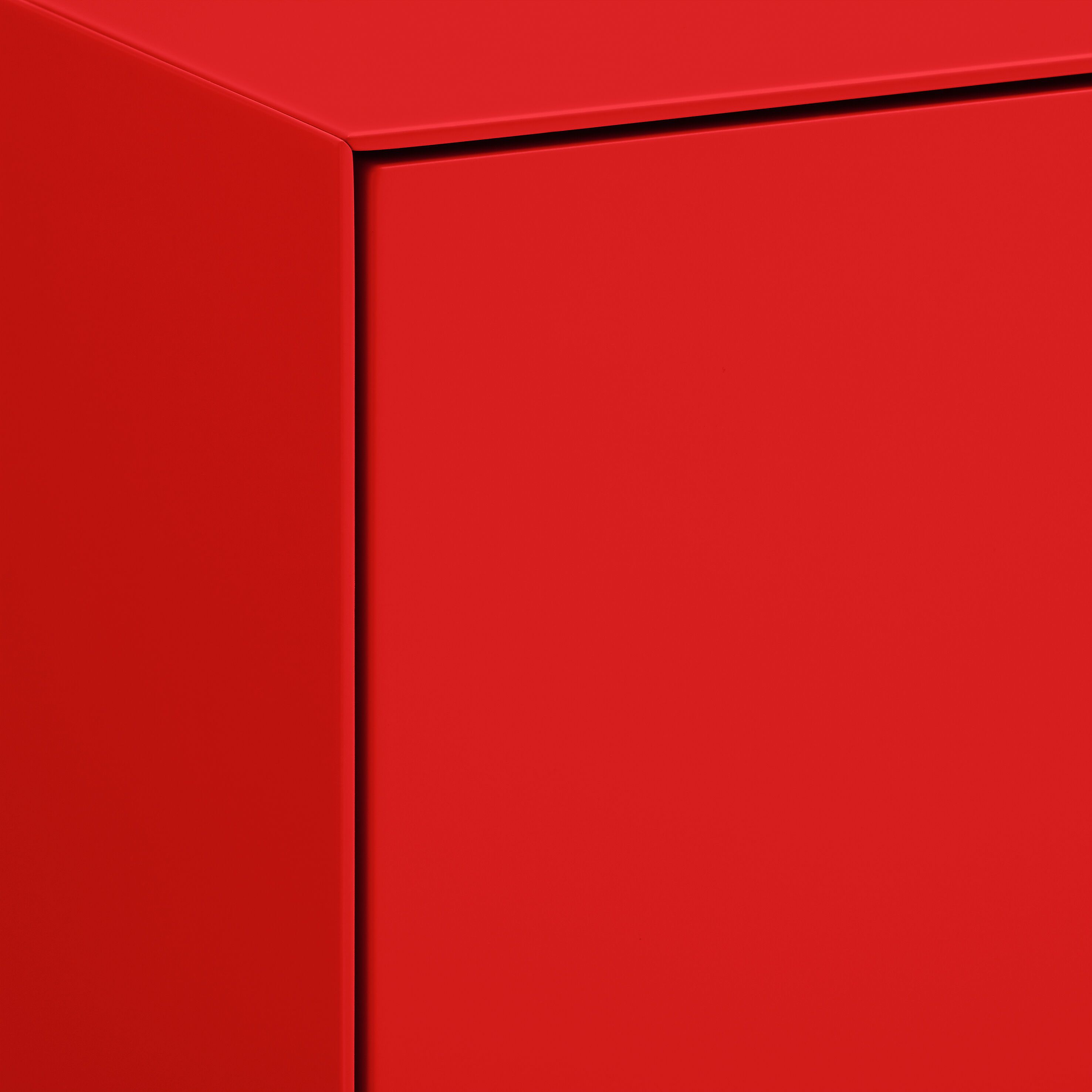 LUX Lowboard - Rot / B: 180.0 cm x T: 46.0 cm x H: 49.5 cm