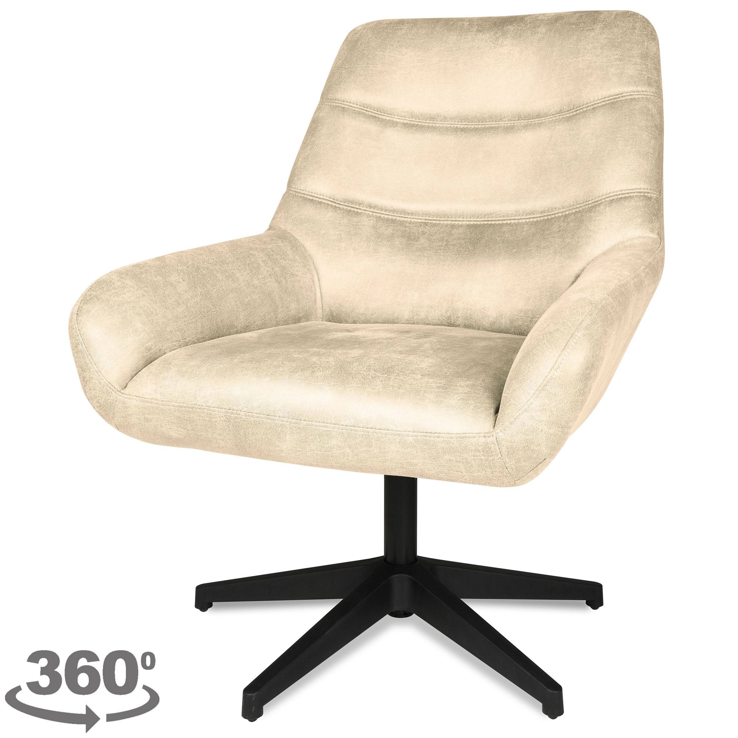 Draaifauteuil - Chicago Toffee Toma B73 x D76.5 x H95.5 cm