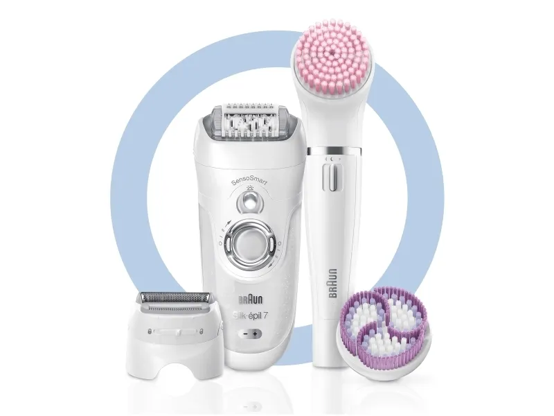 Braun Silk-épil 7 Beauty Set 7/895 BS - Epilator - Hvid/Sølv