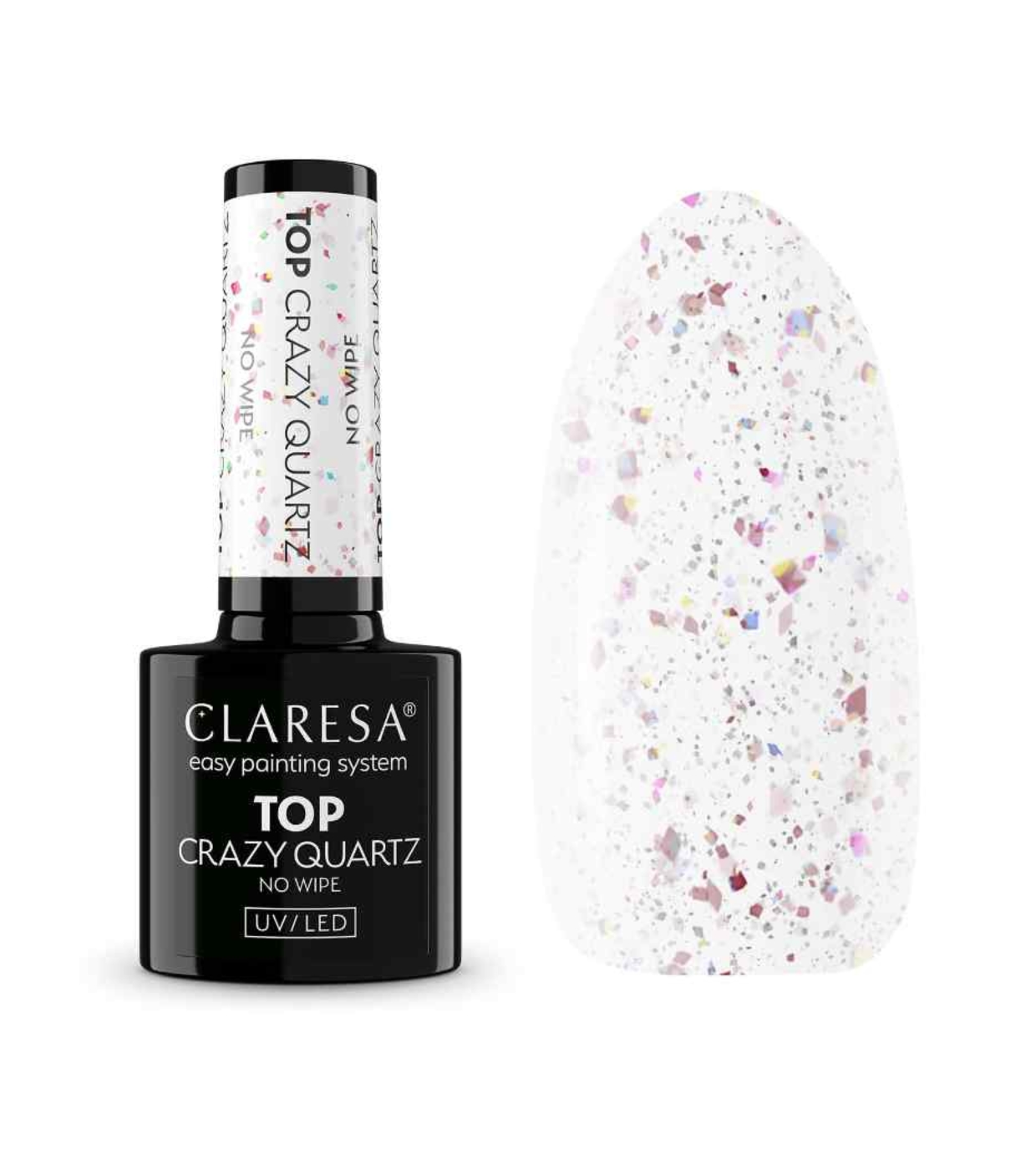 Claresa - Top Coat Semi-permanente - Crazy Quartz