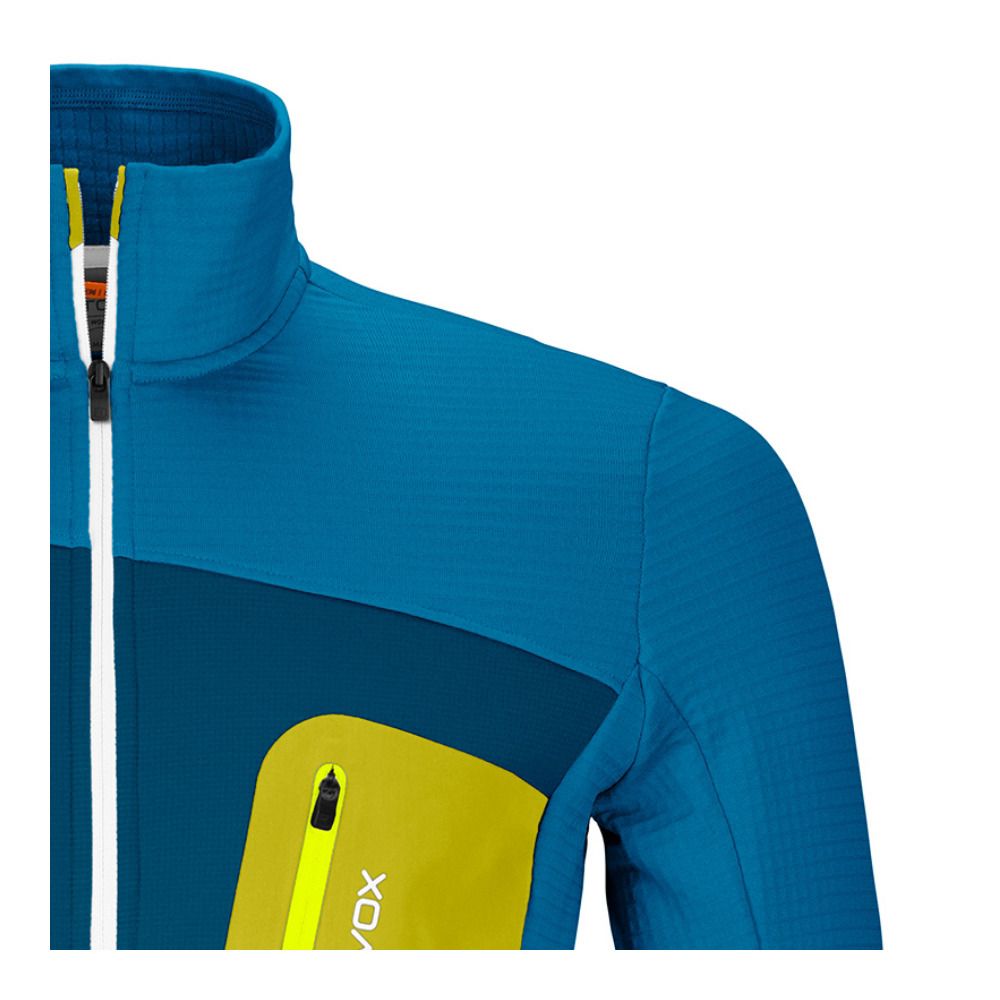 Ortovox FLEECE GRID - Polaire Homme heritage blue