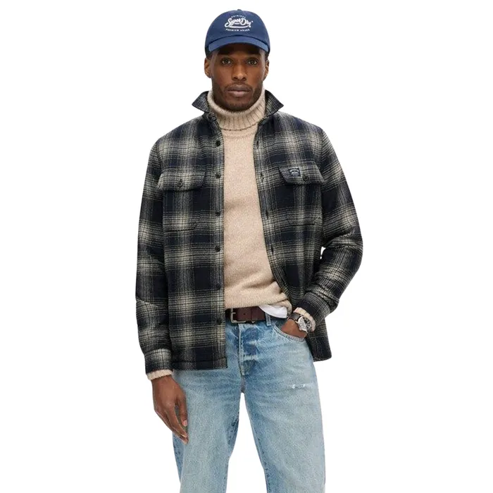 Superdry Wool Miller Overhemd Heren