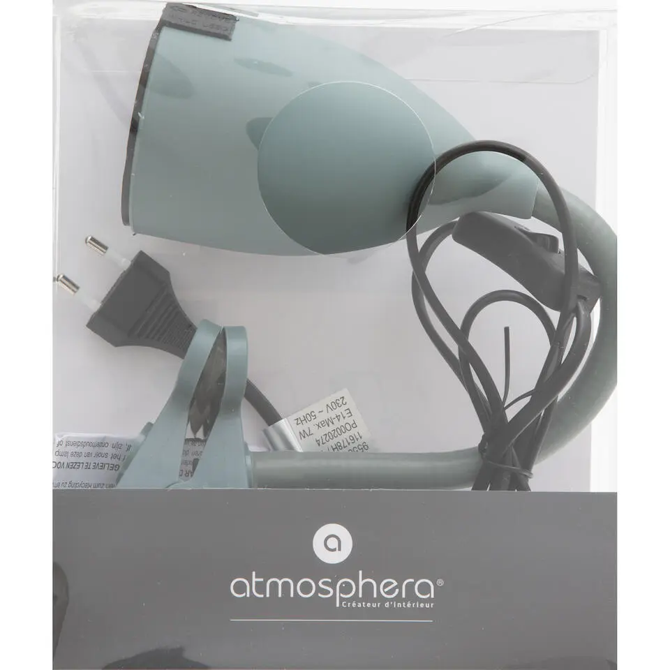 Atmosphera Klem bureaulampje - Design Light Classic - jade groen
