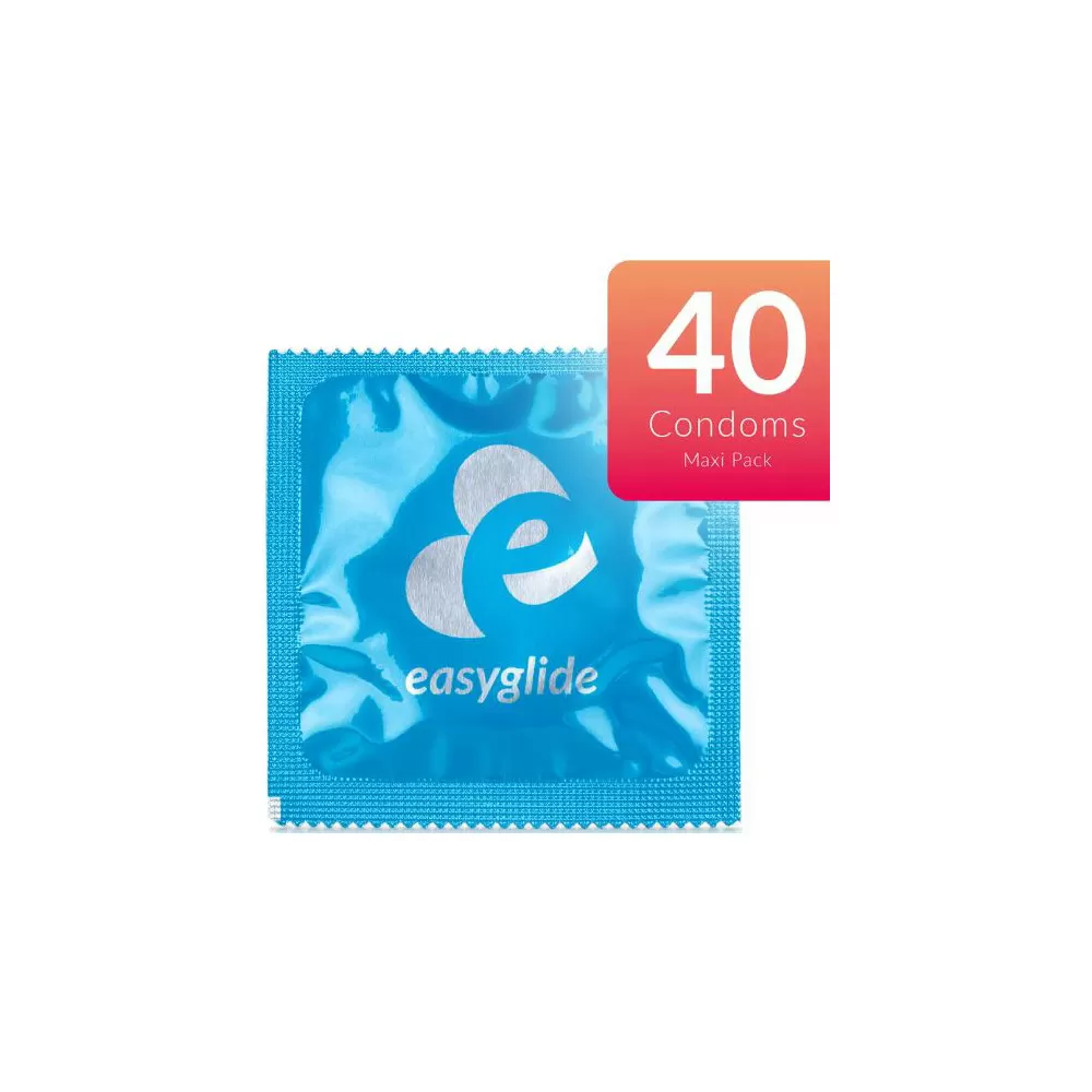 EasyGlide Ribs and Dots kondomer - 40 stk.