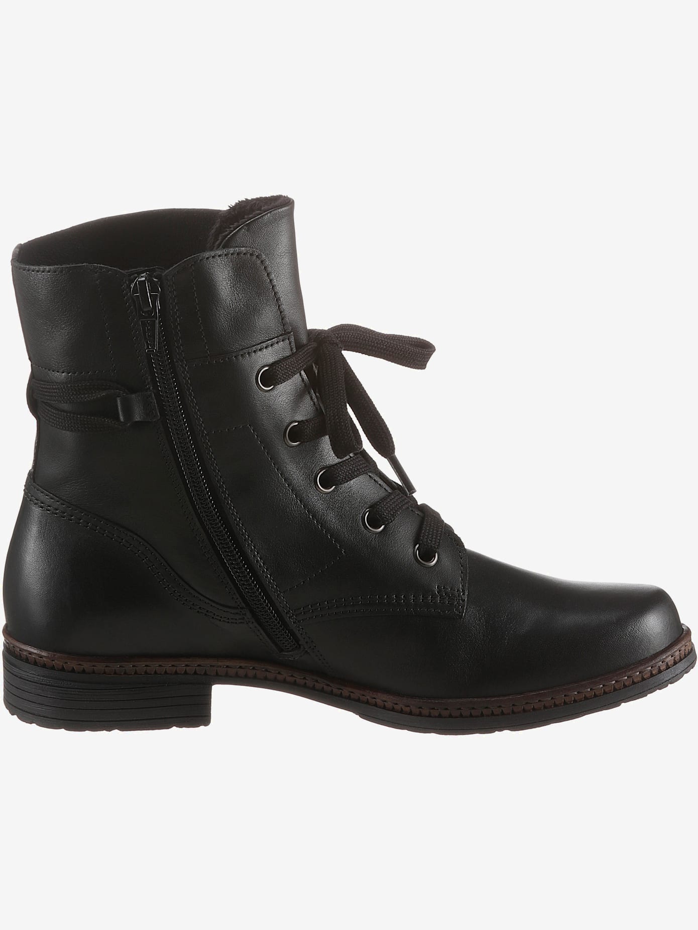Bottines à lacets avec laçage raffiné
