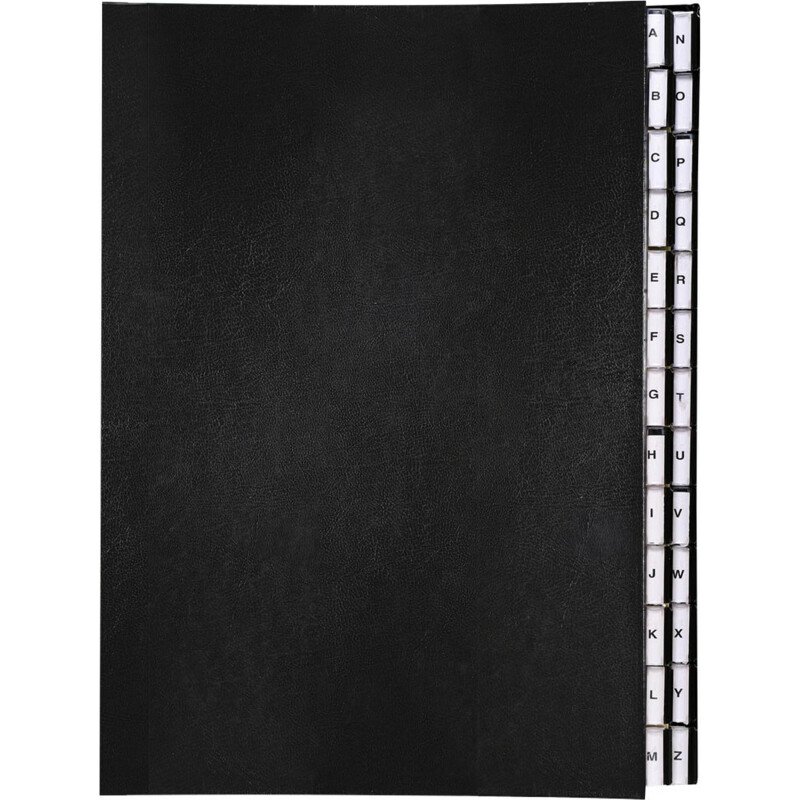 Trieur rigide Exacompta Ordonator alphabétique 26 divisions noir