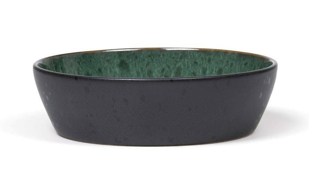 Suppenschale 18 cm, 6 Stück, Schwarz/GrünTeller aus Steinzeug