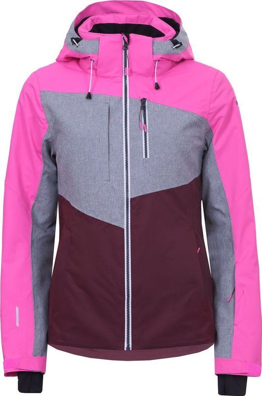 Icepeak - Calion - Dames Ski Jas - Roze/Grijs - Waterdicht